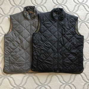 Men’s J. Crew Quilted Vest - Large - Hunter Green